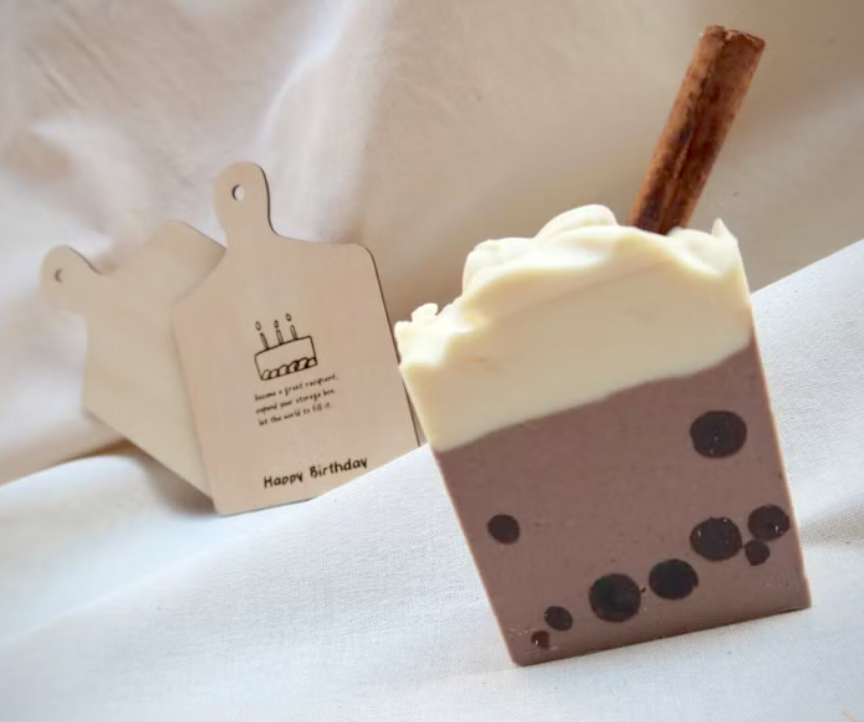 台灣道地 珍珠奶茶香皂（可客製化）｜台灣禮物 送外國人 紀念品